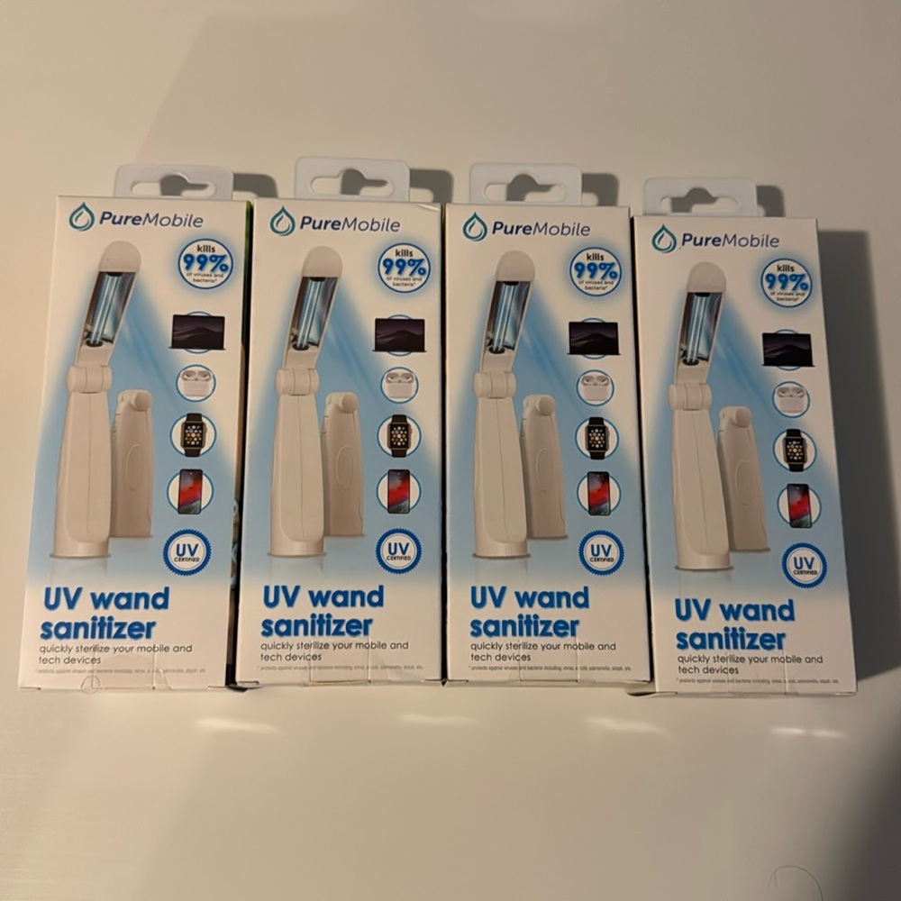 Pure Mobile Uv Sanitizer With 500Uw / CM2 Uvc Germicidal Lamp - White